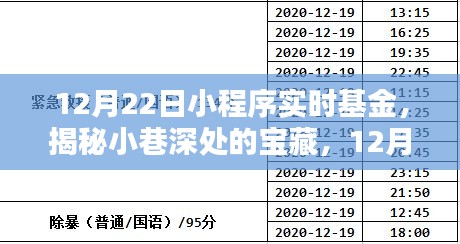 揭秘特色基金小程序，實(shí)時更新，探秘小巷深處的寶藏小店
