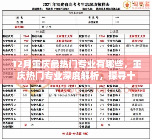 重慶十二月熱門專業(yè)深度解析，探尋最炙手可熱的行業(yè)領(lǐng)域