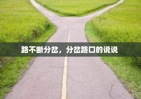 路不斷分岔，分岔路口的說說 