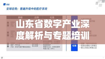山東省數(shù)字產(chǎn)業(yè)深度解析與專題培訓