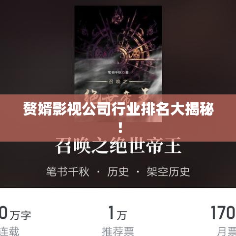 贅婿影視公司行業(yè)排名大揭秘！
