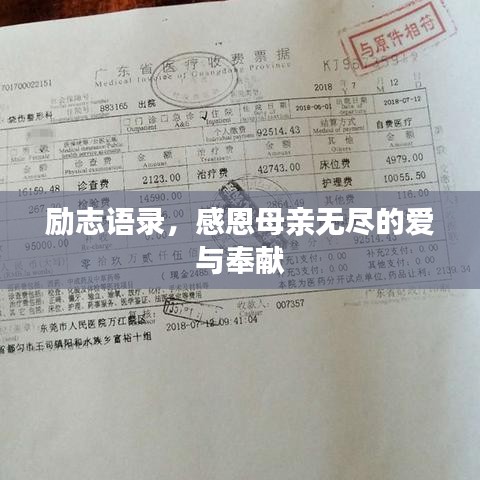勵(lì)志語(yǔ)錄，感恩母親無(wú)盡的愛與奉獻(xiàn)