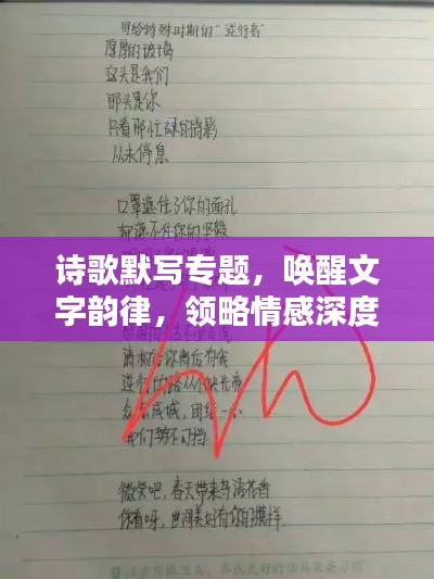 詩歌默寫專題，喚醒文字韻律，領(lǐng)略情感深度