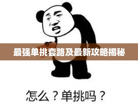 最強單挑套路及最新攻略揭秘