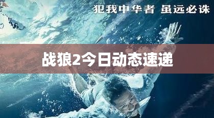 戰(zhàn)狼2今日動態(tài)速遞