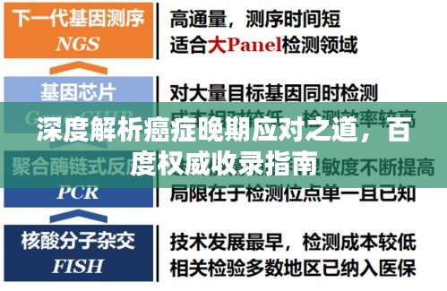 深度解析癌癥晚期應對之道，百度權(quán)威收錄指南