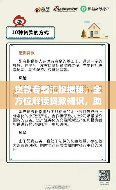貸款專題匯報揭秘，全方位解讀貸款知識，助你明智決策！