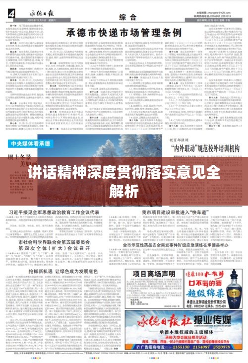講話精神深度貫徹落實(shí)意見全解析