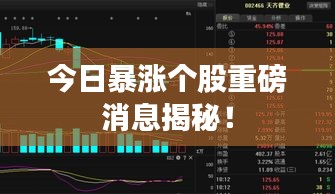 今日暴漲個(gè)股重磅消息揭秘！