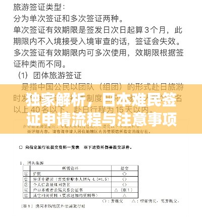 獨家解析，日本難民簽證申請流程與注意事項全攻略