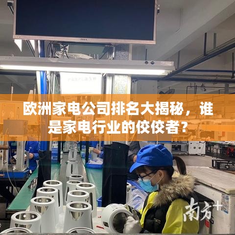 歐洲家電公司排名大揭秘，誰是家電行業(yè)的佼佼者？