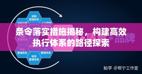 條令落實(shí)措施揭秘，構(gòu)建高效執(zhí)行體系的路徑探索